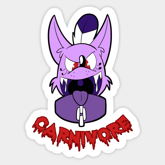 Chacal Carnivore Shirt! Sticker by pembrokewkorgi